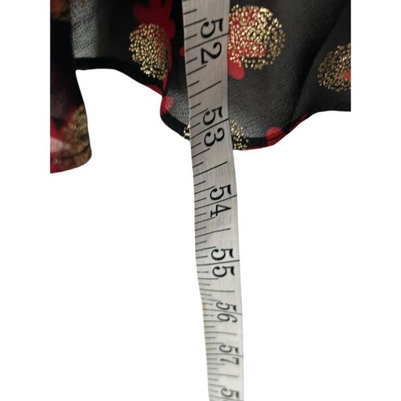 Lane Bryant Dress Womens Size 20 Multicolor Surplice Fitted Metallic Dot Midi - Picture 14 of 16